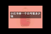 小红书白号多少钱一个？一文带你了解真实价格内幕！